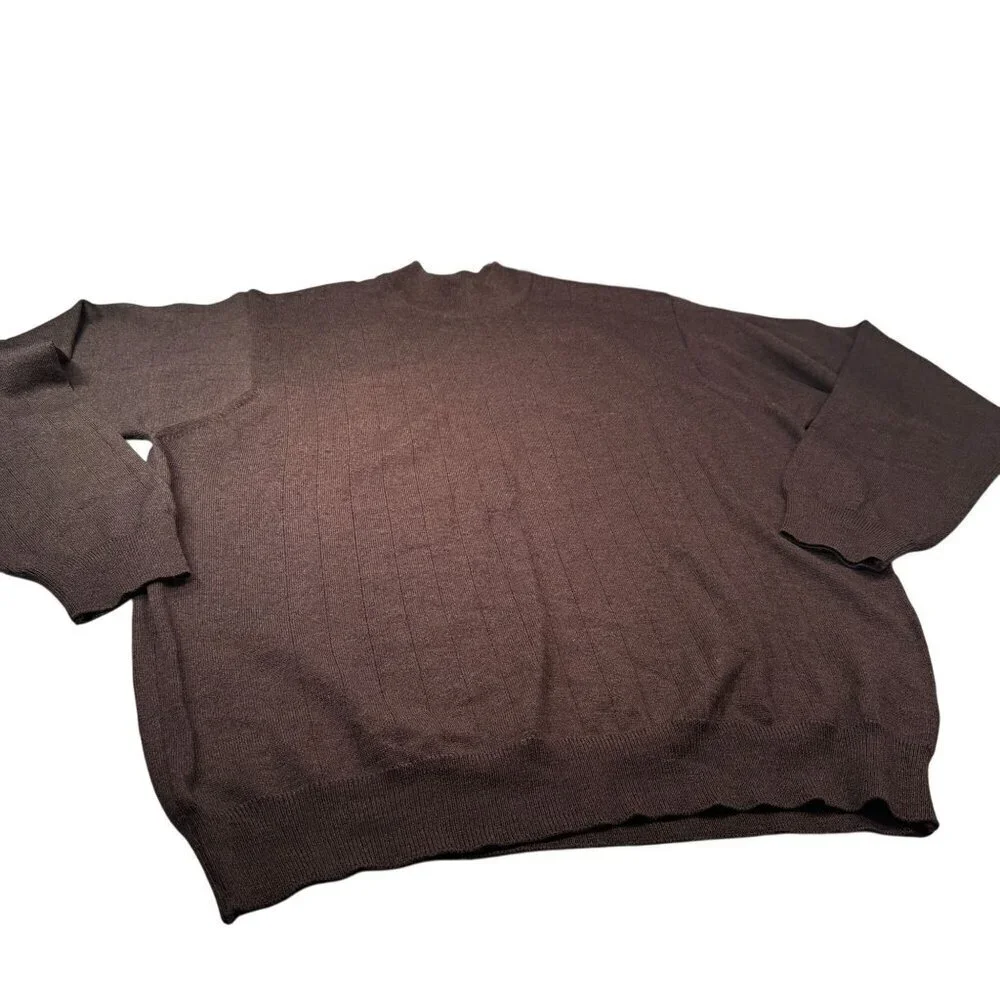 Joseph Lyman Crewneck Sweaters Mens Fine Merino Wool Italy Bundle Gray Brown